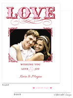 Take Note Designs Valentine's Day Digital Photo Cards - LOVE Elegant Frame